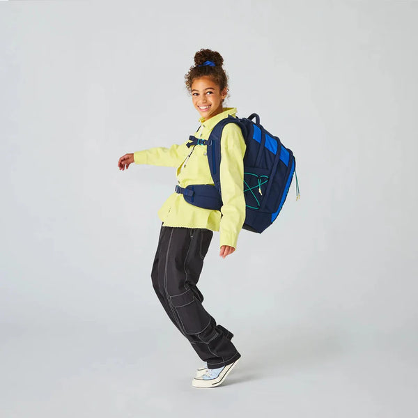 Satch Pack Crossed Blue Schulrucksack - German Ergonomic School ...