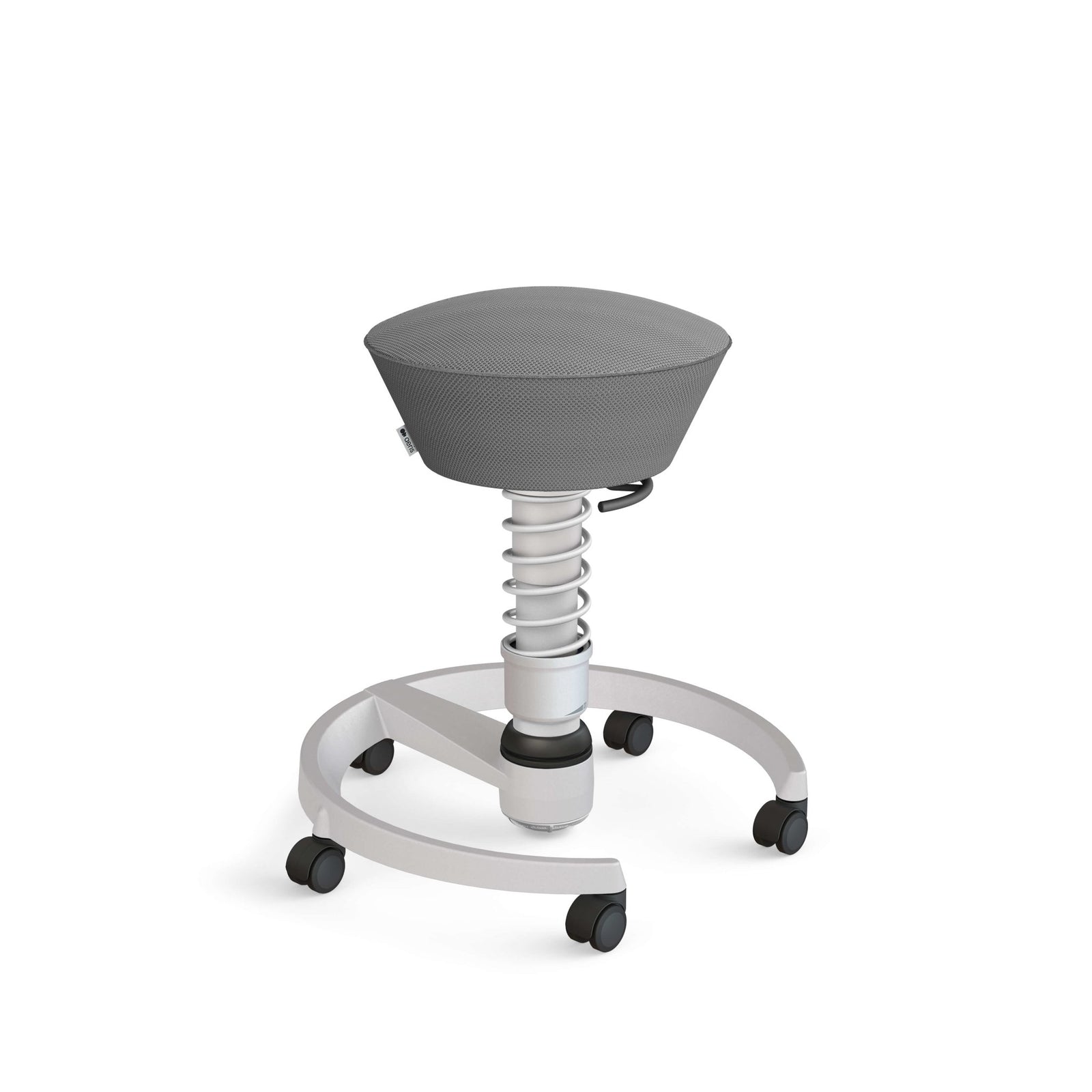 Aeris Swopper: Castors, Light Grey Metallic - ergokid Singapore