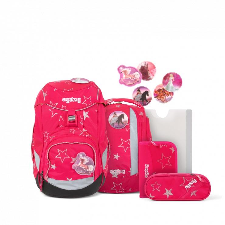ergobag Pack School Bag 6-piece Set Pink Stars CinBearella - ergokid Singapore