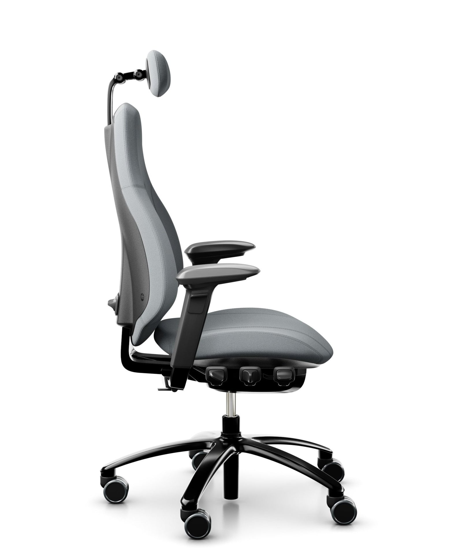 RH Mereo 220 Black, Fabric Grey Ergonomic Office Chair