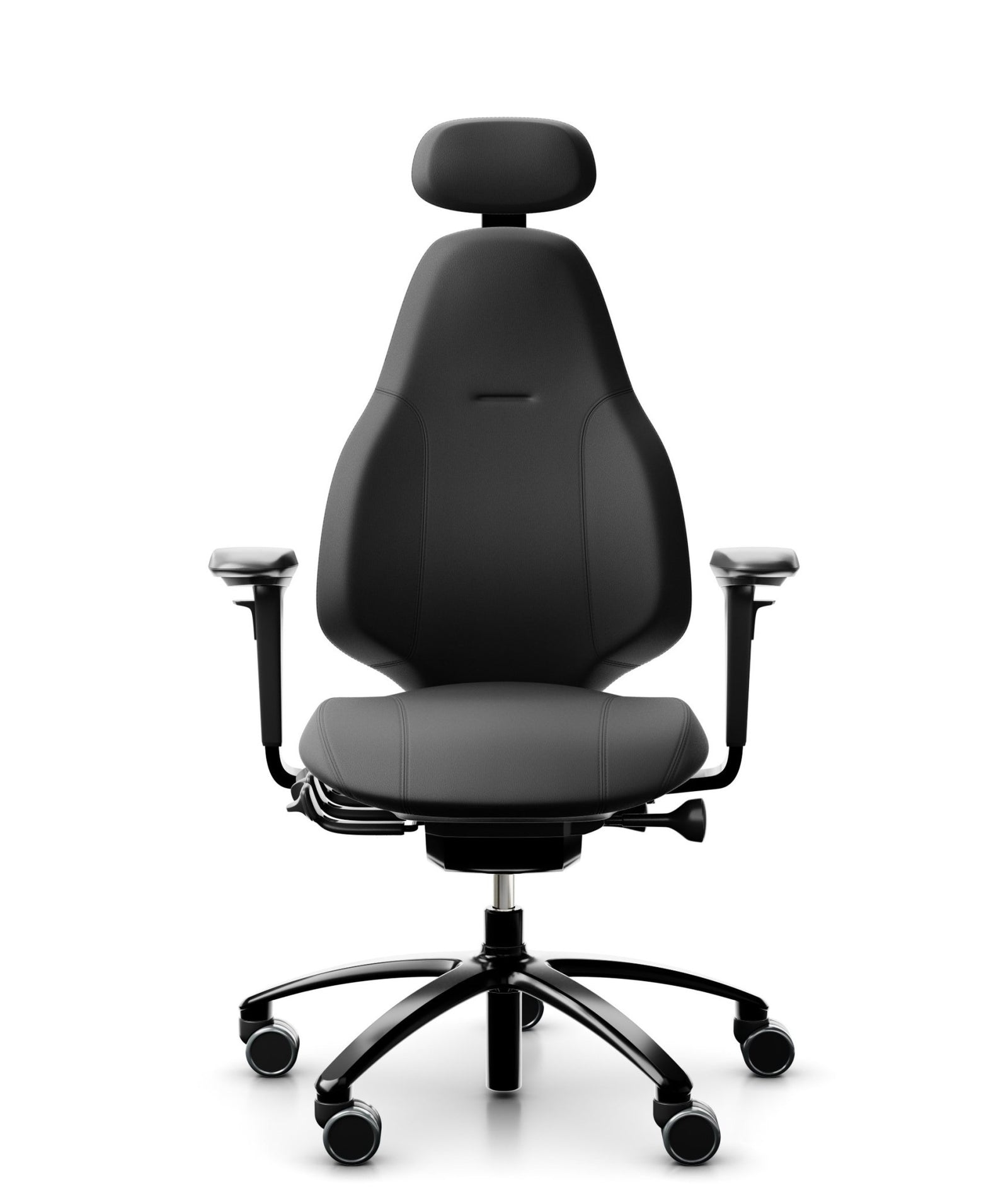 RH Mereo 220 Black Leather ergonomic chair